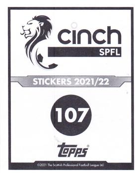 2021-22 Topps SPFL Stickers #107 Easter Road Stadium Back