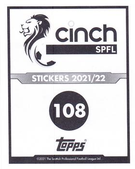 2021-22 Topps SPFL Stickers #108 Easter Road Stadium Back