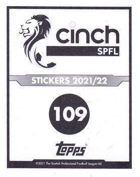 2021-22 Topps SPFL Stickers #109 Matt Macey Back