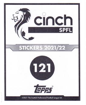 2021-22 Topps SPFL Stickers #121 Kevin Nisbet Back