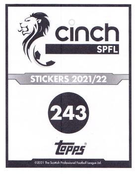 2021-22 Topps SPFL Stickers #243 Maurice Malpas Back