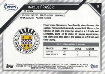 2021-22 Topps Chrome SPFL #9 Marcus Fraser Back