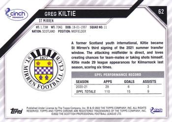 2021-22 Topps Chrome SPFL #62 Greg Kiltie Back