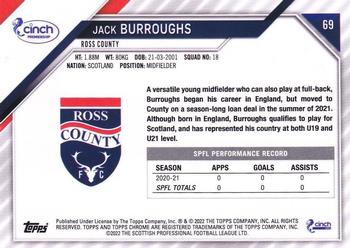 2021-22 Topps Chrome SPFL #69 Jack Burroughs Back