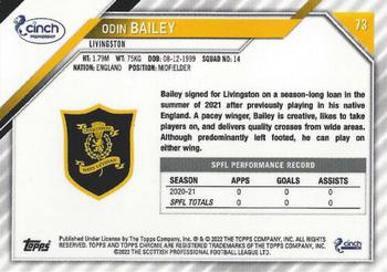 2021-22 Topps Chrome SPFL #73 Odin Bailey Back