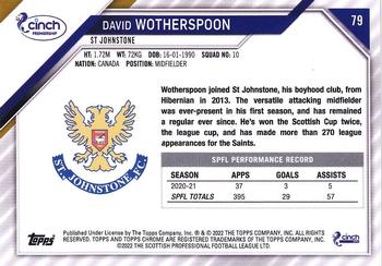 2021-22 Topps Chrome SPFL #79 David Wotherspoon Back