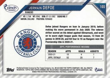 2021-22 Topps Chrome SPFL #100 Jermain Defoe Back