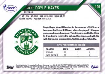 2021-22 Topps Chrome SPFL #106 Jake Doyle-Hayes Back
