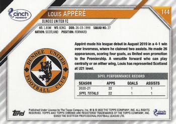 2021-22 Topps Chrome SPFL #144 Louis Appéré Back