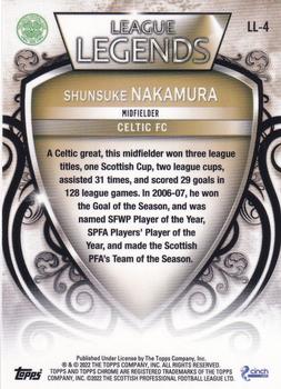 2021-22 Topps Chrome SPFL - League Legends #LL-4 Shunsuke Nakamura Back
