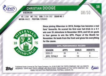2021-22 Topps Chrome SPFL - Green Tartan #58 Christian Doidge Back