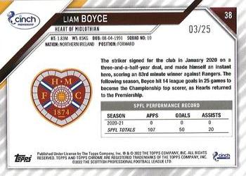2021-22 Topps Chrome SPFL - Orange #38 Liam Boyce Back