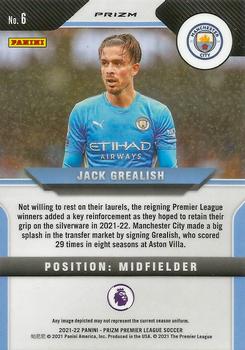 2021-22 Panini Prizm Premier League - Breakaway Prizms #6 Jack Grealish Back