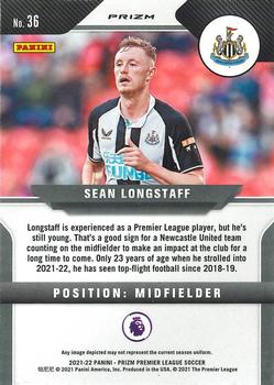 2021-22 Panini Prizm Premier League - Breakaway Prizms #36 Sean Longstaff Back