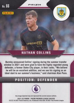 2021-22 Panini Prizm Premier League - Prizms Pink Ice #66 Nathan Collins Back