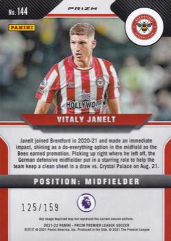 2021-22 Panini Prizm Premier League - Prizms Red Mojo #144 Vitaly Janelt Back