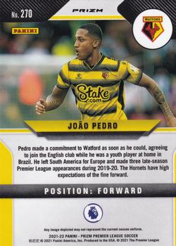 2021-22 Panini Prizm Premier League - Prizms Red Mosaic #270 Joao Pedro Back