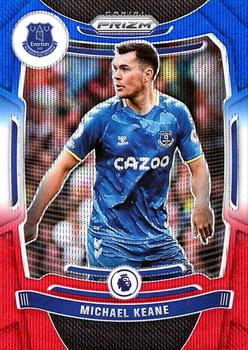 2021-22 Panini Prizm Premier League - Prizms Red White and Blue #95 Michael Keane Front