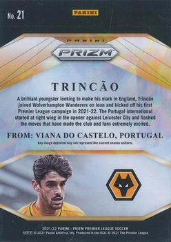2021-22 Panini Prizm Premier League - Brilliance #21 Trincao Back
