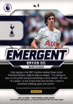 2021-22 Panini Prizm Premier League - Emergent #4 Bryan Gil Back