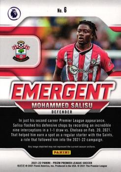 2021-22 Panini Prizm Premier League - Emergent #6 Mohammed Salisu Back