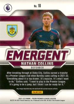 2021-22 Panini Prizm Premier League - Emergent #10 Nathan Collins Back
