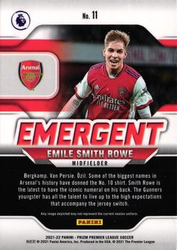 2021-22 Panini Prizm Premier League - Emergent #11 Emile Smith Rowe Back