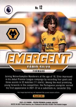2021-22 Panini Prizm Premier League - Emergent #12 Fabio Silva Back