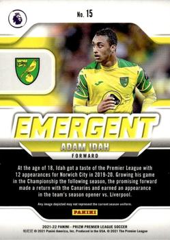 2021-22 Panini Prizm Premier League - Emergent #15 Adam Idah Back