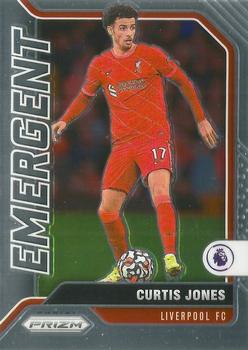 2021-22 Panini Prizm Premier League - Emergent #22 Curtis Jones Front