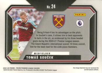 2021-22 Panini Prizm Premier League - Scorers Club #24 Tomas Soucek Back