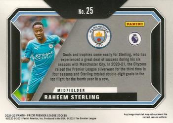 2021-22 Panini Prizm Premier League - Scorers Club #25 Raheem Sterling Back