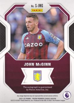 2021-22 Panini Prizm Premier League - Signatures #S-JMG John McGinn Back