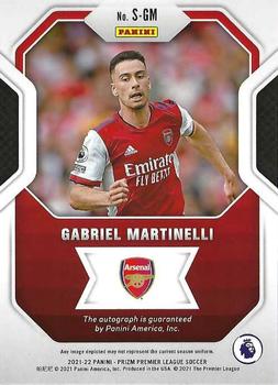 2021-22 Panini Prizm Premier League - Signatures #S-GM Gabriel Martinelli Back