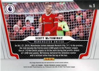 2021-22 Panini Prizm Premier League - Widescreen #5 Scott McTominay Back