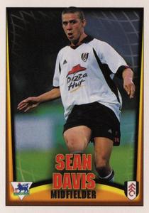 2001 Topps F.A. Premier League Mini Cards (Nestle Cereal) #9 Sean Davis Front