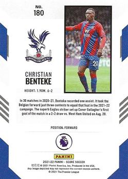 2021-22 Score Premier League - Green Lasers #180 Christian Benteke Back