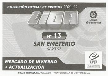 2021-22 Panini LaLiga Santander Este Stickers - Mercado de Invierno #13 Fede San Emeterio Back