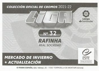 2021-22 Panini LaLiga Santander Este Stickers - Mercado de Invierno #32 Rafinha Back