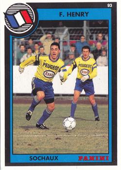 1992-93 Panini U.N.F.P. Football #159 Fabrice Henry Front