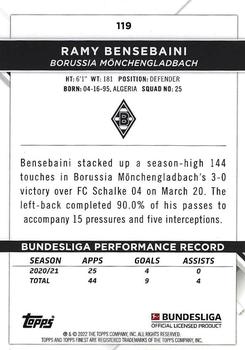 2021-22 Finest Bundesliga #119 Ramy Bensebaini Back