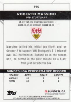 2021-22 Finest Bundesliga #140 Roberto Massimo Back