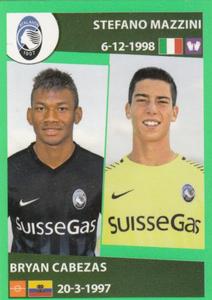 2016-17 Panini Calciatori Stickers #28 Stefano Mazzini / Bryan Cabezas Front
