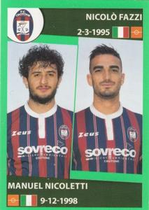 2016-17 Panini Calciatori Stickers #140 Nicolò Fazzi / Manuel Nicoletti Front