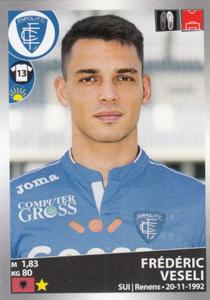 2016-17 Panini Calciatori Stickers #154 Frédéric Veseli Front