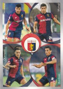 2016-17 Panini Calciatori Stickers #223 Nicolás Burdisso / Ezequiel Muñoz / Lucas Ocampos / Giovanni Simeone Front