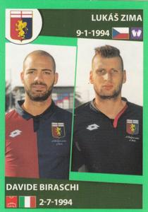 2016-17 Panini Calciatori Stickers #224 Lukáš Zima / Davide Biraschi Front