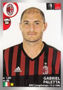 2016-17 Panini Calciatori Stickers #314 Gabriel Paletta Front