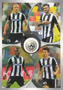 2016-17 Panini Calciatori Stickers #559 Felipe / Emil Hallfredsson / Emmanuel Badu / Cyril Théréau Front