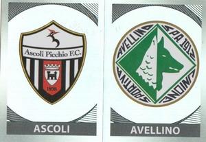 2016-17 Panini Calciatori Stickers #582 Scudetto Ascoli / Scudetto Avellino Front